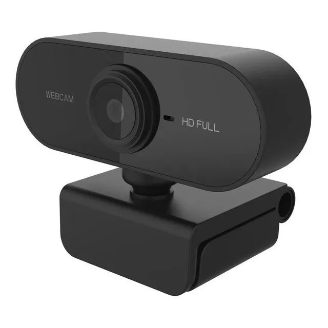 Webcam Cámara Web Full Hd 720p Micrófono Usb Color Negro