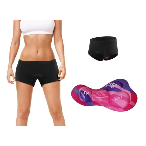 Boxer Ciclismo Mujer Gel Badana Licra Interior Short Dama