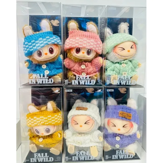 Peluche Labubu Coleccion Con Ropa En Cajita Sorpresa