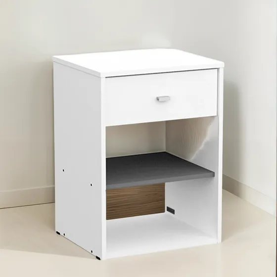 Mesa De Luz Juvenil Milenial 1 Cajón Melamina | Mosconi