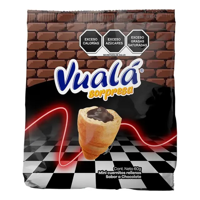 Vualá Sorpresa Sabor Chocolate Incluye Coleccionable 1 Pza