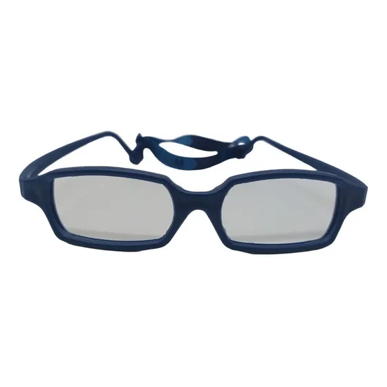 Anteojos infantil flexible azul CR01 Rectangular Flexi Gum niña y niño