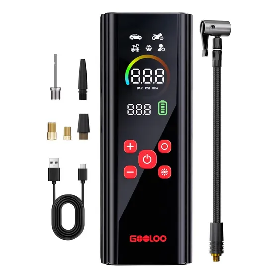 GOOLOO AP150PRO Compresor De Aire Portátil Portátil Portable Inflador De Led