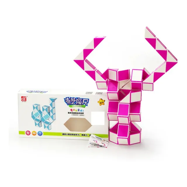 Cubo Rubik Qiyi Magic Snake 24 Pcs Warrior/serpiente Rosa