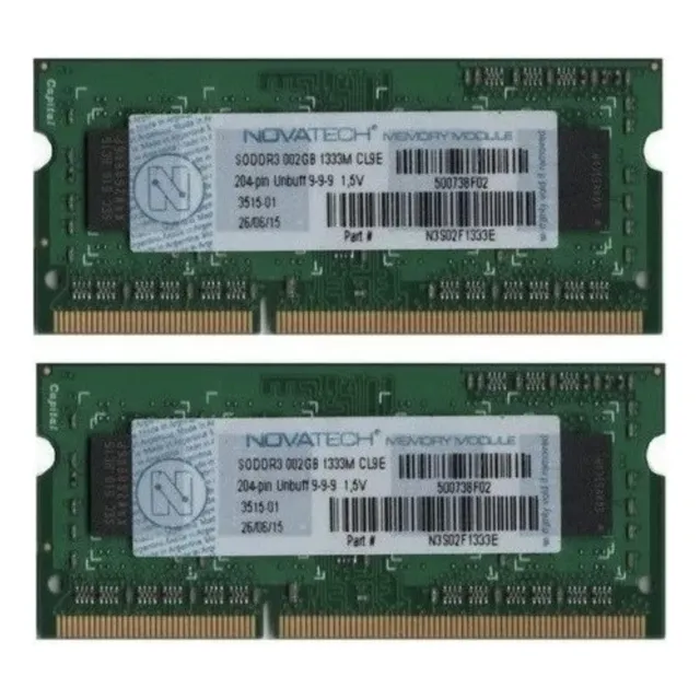 Memoria Notebook Novatech Sodimm 2gb Ddr3 1.5v 1333mhz 