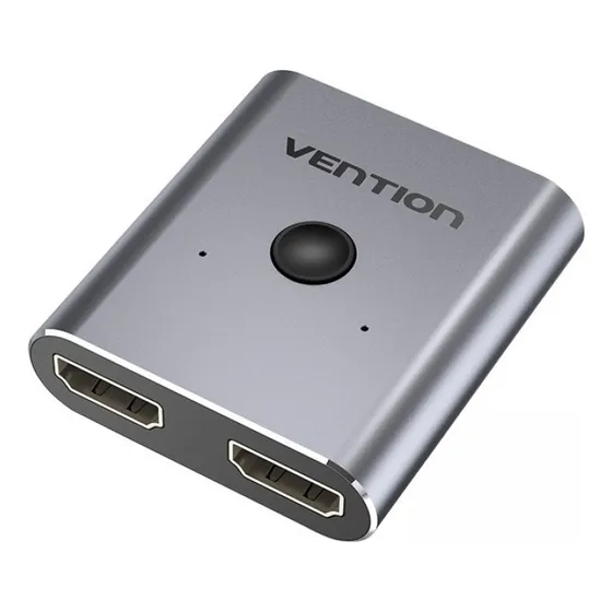 Conmutador Bidireccional Hdmi De 2 Puertos Plateado Vention