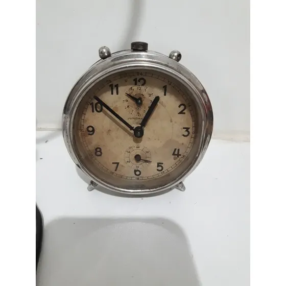  Relógio Despertador Antigo .junghans Leia O Anúncio. 