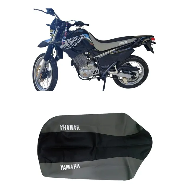 Capa Banco Xt 600 Modelo Original Preto E Cinza Com Yamaha