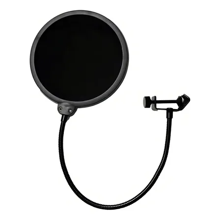 Pop Filter Para Microfone Voz Vocal Filtro Estúdio Popf