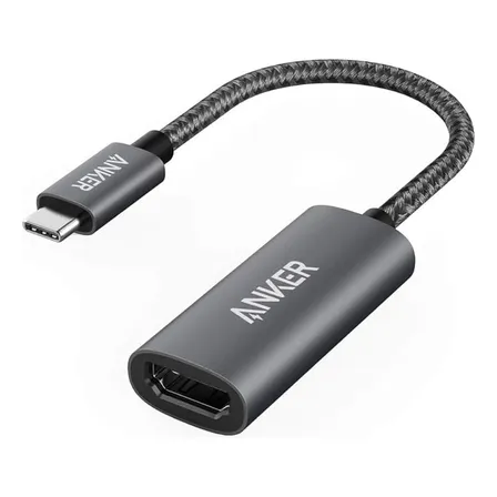 Anker Adaptador USB-C USB-A HDMI 4K@60Hz, para MacBook, iPad, Windows y Chromebook, Plug & Play, Diseño Compacto, para Trabajo, Presentaciones y Entretenimiento en Casa