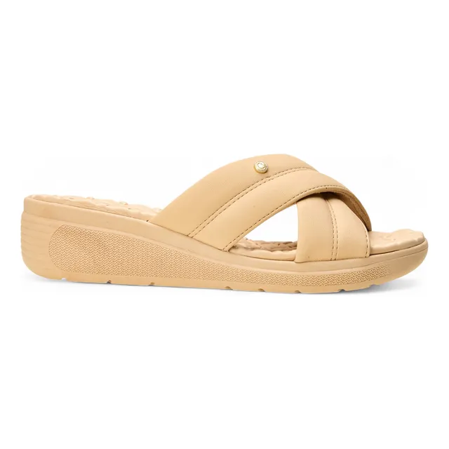 Tamanco Casual Feminino 2586301 Salto Anabela Comfortflex