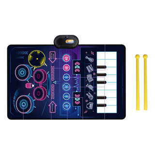 Nuevo Tapete De Piano Musical Para Bebé 2 En 1, Azul Oscuro Nuevo Tapete De Piano Musical Para Bebé 2 En 1, Azul Oscuro