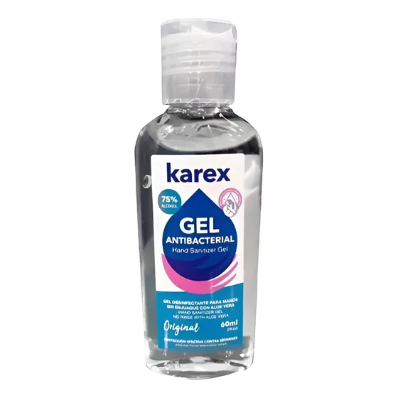 Gel Antibacterial 60ml 75% Alcoholado Dispensador Portatil
