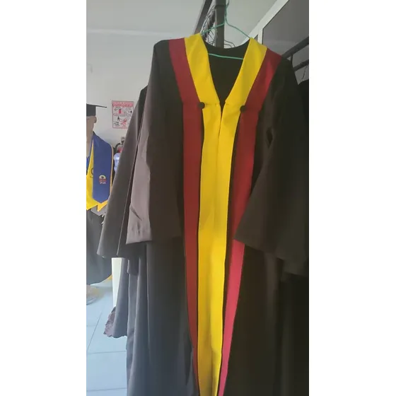 Toga De Graduación Slim Fit Para Adultos, Poliéster