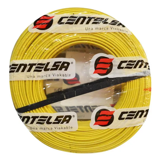 Alambre Rigido Centelsa 14 X 100 Mts (amarillo)