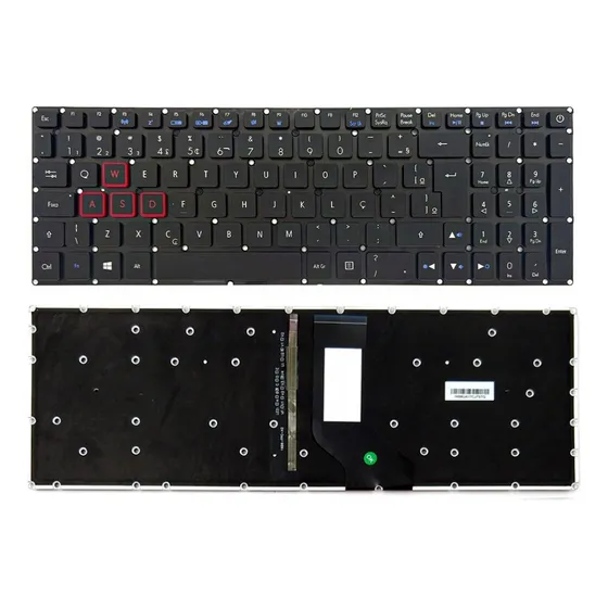 Teclado Retroiluminado Para Acer Aspire Vx15 Vx5-591g Abnt2