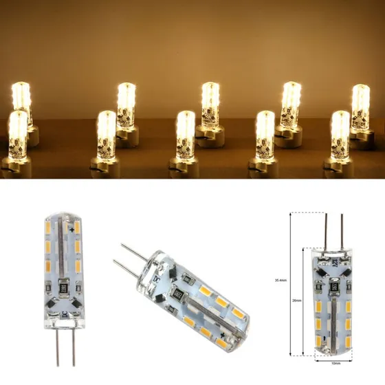 10 X G4 De Ahorro De Energía Led Spot Luz 3014 Bombilla 2w 2
