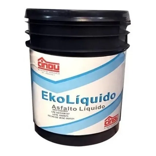 Asfalto Liquido Cindu Cuñete 4 Gal Ekoliquido Para Manto