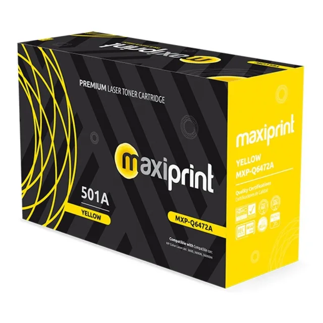 Toner Hp 501a Q6472a Amarillo Hp Color Laserjet 3600n