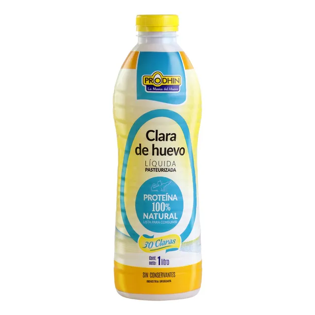 Clara De Huevo Liquida Pasteurizada Prodhin 1 Lt