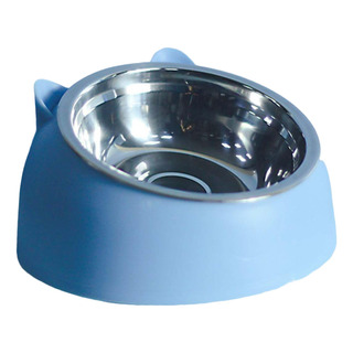 Cuenco Para Perros Y Gatos, Contenedor Alimentador De Azul Cuenco Para Perros Y Gatos, Contenedor Alimentador De Azul