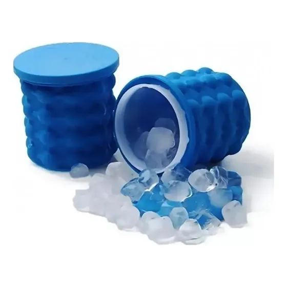 Hielera Cubeta Cubetera Hielo Color Azul | Cuotas sin interés