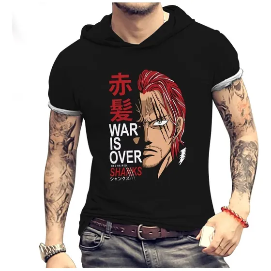 One Piece Camiseta Con Capucha De Alta Calidad Para Hombre