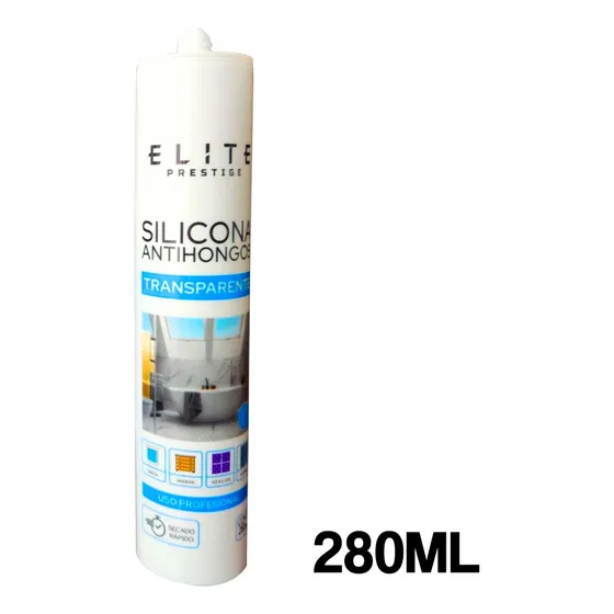 Silicon Sellador Antihongos Tubo 280ml Transparente