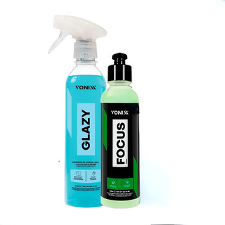 Kit Focus + Glazy Para Descontaminação De Vidros Vonixx Kit Focus + Glazy Para Descontaminação De Vidros Vonixx