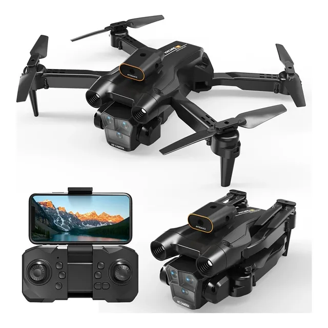 Drone Mini 8k C12pro Con Triple Cámara Hd 2.4ghz