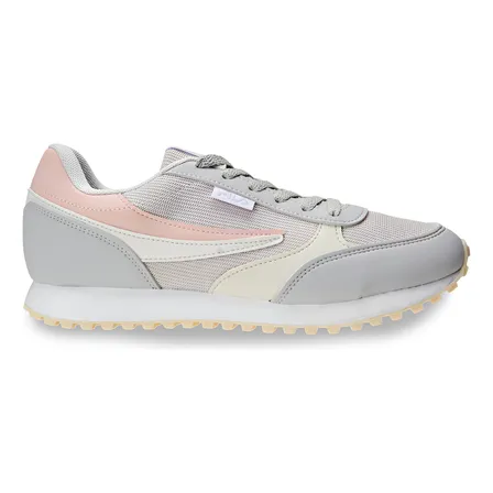 Tênis Casual Feminino Renno Classic Fila Prata/branco/rosa Texturizado 37 Br