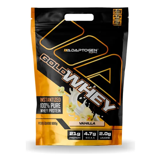 100% Gold Whey Refil Concentrado 900g - Adaptogen Science