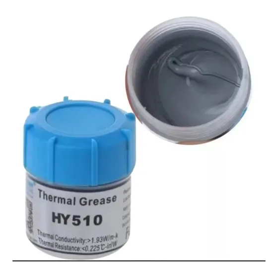 Pasta Térmica 10g Crema Disipadora Grasa Silicon Gris Hy510 