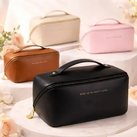 Estojo De Toalete Necessaire Bolsa Porta Maquiagem Higiene Organizador Viagem Trabalho Faculdade Academia Unissex Feminino Moda Blogueira Cor Preto Marca Tche Amo
