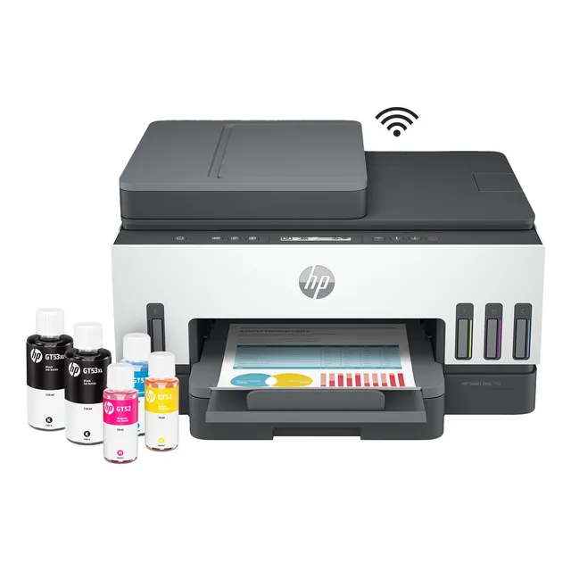 Impresora multifunción a color HP Smart Tank 750 Tinta Continua Con Wifi