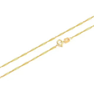 CordĂŁo Corrente Feminina Singapura 40cm Ouro 18k 750 Colar CordĂŁo Corrente Feminina Singapura 40cm Ouro 18k 750 Colar