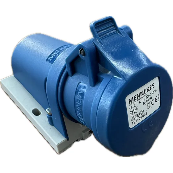 Enchufe Indus Hembra Sobrepuesta 2p+t 16a 220v Ip44 Mennekes