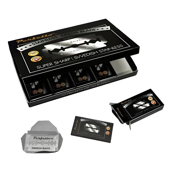 Perfetto 100 Hojas Filo Doble De Afeitar Profesional