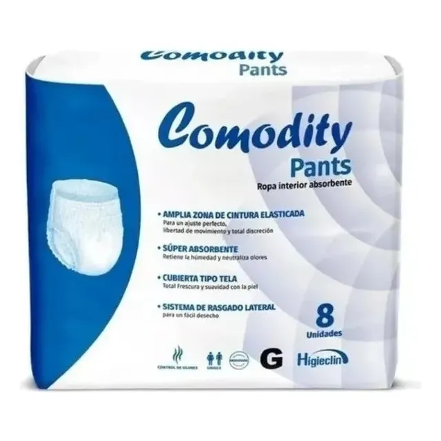 Pañal Calzón Comodity Pants 8 Unidades Talla G