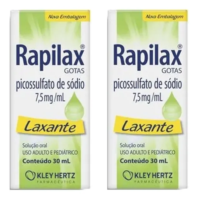 Rapilax Gotas 30ml Laxante (kit Com 02)