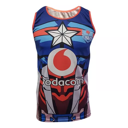 Musculosa Blue Bulls Capitan America Kapho Adultos