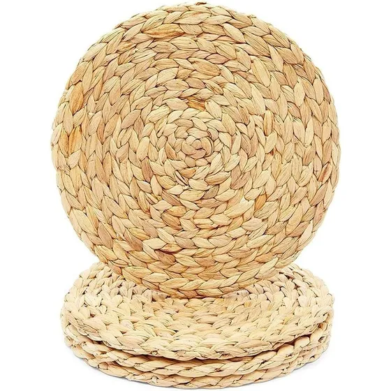 Individuales De Yute / Fibra Natural / 35 Cm De Diámetro