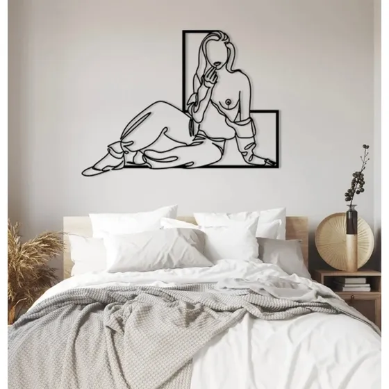 Cuadro Mujer Design Gitana De Madera 100cmx80cm
