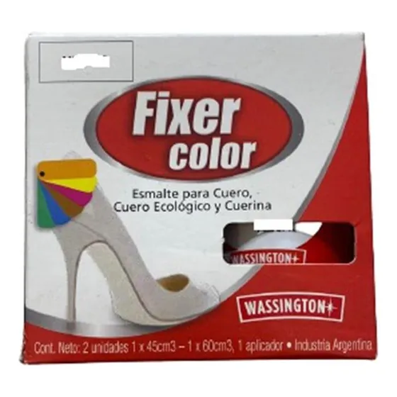 Tinta Color Para Cuero, Cuerina Y Ecocuero Fixer Metalizados