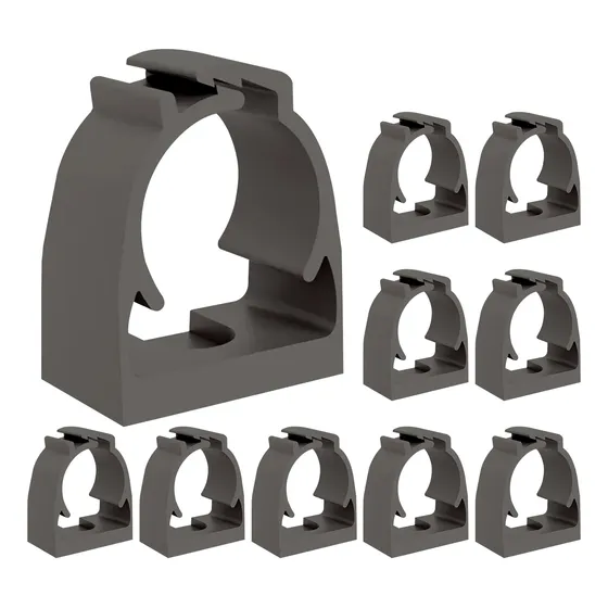 Abraçadeira Plástico Fixar Conduite Pvc 1/2 Kit 50 Cinza