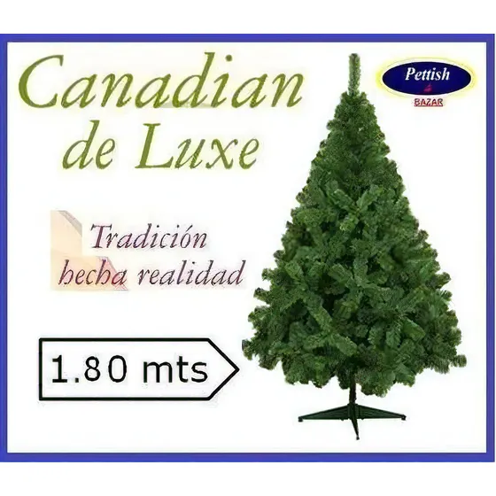 Árbol de Navidad Eurotree Alta Gama Canadian de Luxe de 180cm Verde Oscuro