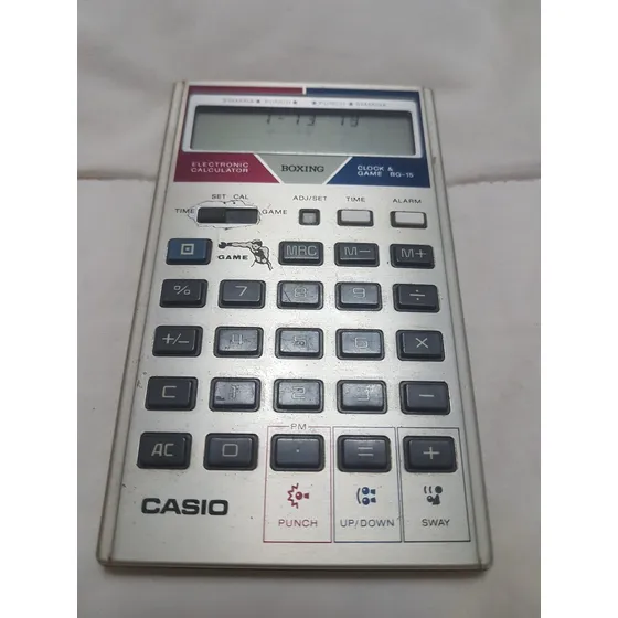 Muy Rara Calculadora De Juego Casio Bg-15 Boxing