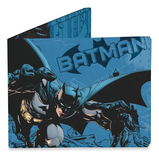 Mighty Wallet Batman En Acción Para Hombre, Talla Única