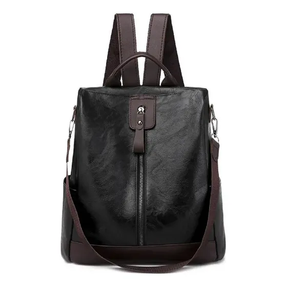 Mochila urbana Salpicaditos Importados Foxxy Veloo color negro 14L
