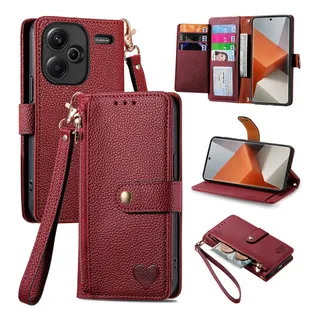 Funda De Piel Tipo Cartera Para Teléfono Redmi Note 13 Funda De Piel Tipo Cartera Para Teléfono Redmi Note 13